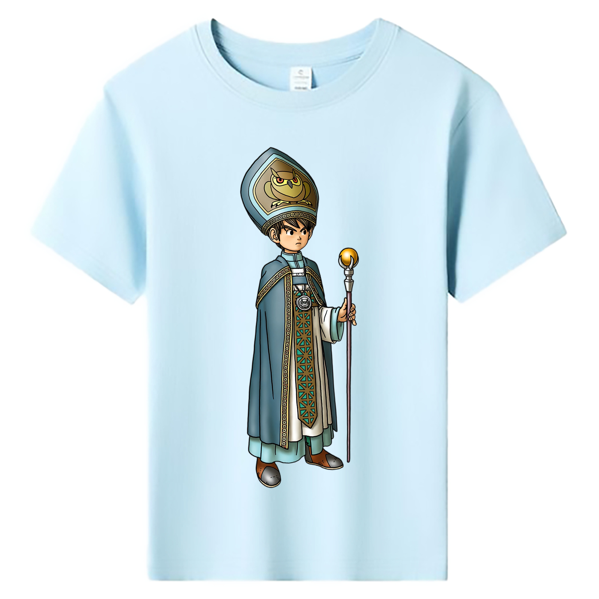 （画像用） ドラゴンクエスト Doragon Kuesuto Dragon Quest 綿100％キッズTシャツ（フロントプリント）